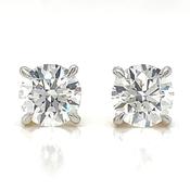 14ct Yellow Gold 2ct Total Laboratory Grown Diamond Stud Earrings image