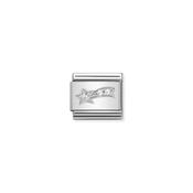 Classic SYMBOLS stainless steel, enamel and 925 sterling silver White Comet image