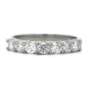 Platinum Laboratory Grown 0.72ct Seven Stone Diamond Eternity Ring