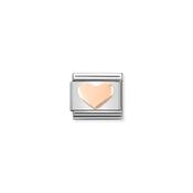 Composable Classic SYMBOLS steel and 9k rose gold Heart
