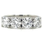 Laura - Platinum 2.03/2.04ct Laboratory Grown Four Claw Four Stone Diamond Ring image
