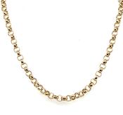 Vintage 9ct Yellow Gold Round 20” Round Belcher Chain image