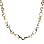 9ct Yellow Gold Small And Large Oval Link Necklace image
