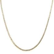 Golden Cz Tennis Necklace image