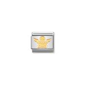 COMPOSABLE Classic RELIGIOUS in stainless steel and 18k gold Angel