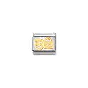 COMPOSABLE Classic FUN in stainless steel with 18k gold Masks