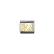 COMPOSABLE Classic WRITINGS in stainless steel with 18k gold MAM