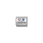 Composable CL SYMBOLS steel , Cubic zirconia and 925 sterling silver CHILDREN