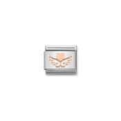 Composable Classic SYMBOLS steel and 9k rose gold Heart with dots