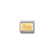 COMPOSABLE Classic ENGRAVED SIGNS in stainless steel with 18k gold CUSTOM Daughter