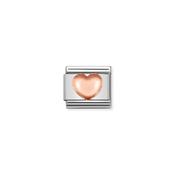 Composable Classic SYMBOLS steel and 9k rose gold Raised heart