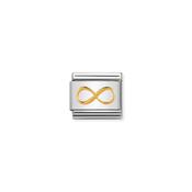 Composable Classic SYMBOLS and steel and 18k gold Infinity image