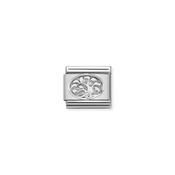 Composable CL  symbols stainless steel , 925 sterling silver, and Cubic zirconia Tree of Life