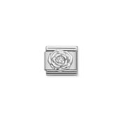 Composable CL  symbols stainless steel , 925 sterling silver, and Cubic zirconia Rose