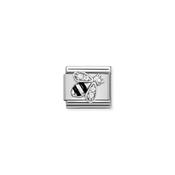 Composable CL SIMBOLS stainless steel, enamel, Cub. Zirc and 925 sterling silver Bee image