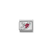 Composable CL SYMBOLS OX steel, Cz and 925 sterling silver Robin