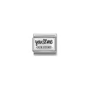 Composable Classic PLATES (IC) steel and 925 sterling silver You and Me story