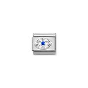 Composable CL SYMBOLS steel , Cubic zirconia and 925 sterling silver Eye