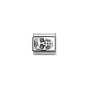 Composable Classic OXIDIZED SYMBOLS in st.steel and 925 sterling silver Skull