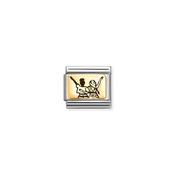 Composable Classic PLATES (IC) in steel and 18k gold Friends
