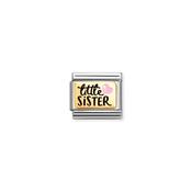 Composable Classic PLATES (IC) in steel, enamel and 18k gold Little Sister
