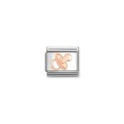 Composable Classic SYMBOLS steel and 9k rose gold Pacifier