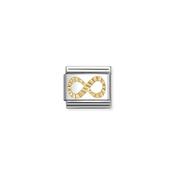 Composable Classic SYMBOLS steel and 18k gold Diamond infinity