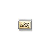 Composable Classic PLATES (IC) in steel and 18k gold I love family