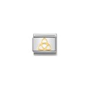 CHARM, COMPOSABLE LINK, TRINITY KNOT GOLD image