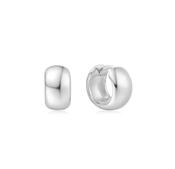 Ania Haie Silver Chubby Small Huggie Hoop Earrings