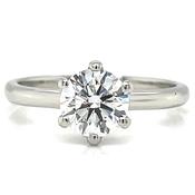 Bláithín - Platinum Laboratory Grown 1.06ct Six Claw Round Brilliant Diamond Engagement Ring image
