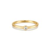 Ania Haie Gold Half Round Cubic Zirconia Ring image