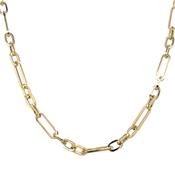 9ct Yellow Gold Mixed Link Necklace image