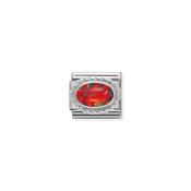 Composable Classic SYMBOLS steel and sterling silver Red Opal