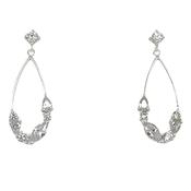 Forma Sterling Silver Scattered Cz Drop Earrings image