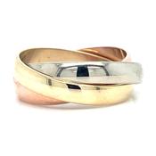 Vintage 9ct Gold Russian Wedding Ring image