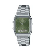 Casio Vintage Slim Green Dial Watch