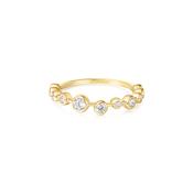 Ania Haie Gold Bezel Cubic Zirconia Zig-Zag Ring image