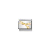 COMPOSABLE Classic DAILY LIFE in stainless steel with 18k gold Scissors