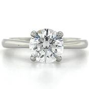 Abbie - Platinum Laboratory Grown 1.24ct Round Solitaire Diamond Engagement Ring