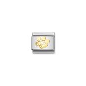 CHARM, COMPOSABLE LINK, PAW PRINT, ETCHED DETAIL