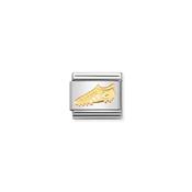 CHARM, COMPOSABLE LINK, 18k Gold Football Boot image