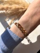 Vintage 9ct Yellow Gold Gents Heavy Curb Bracelet image