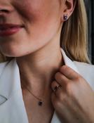9ct Yellow Gold Oval Sapphire &amp; Diamond Pendant, Earrings &amp; Ring Bundle