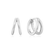 Ania Haie Silver Double Huggies image