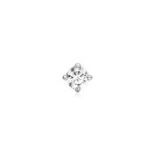 Ania Haie Silver Sparkle Round Barbell Single Earring