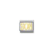 Composable Classic WRITINGS Steel And 18ct Gold SON