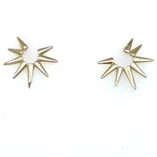 9ct Yellow Gold Sun Stud Earrings