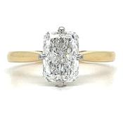 Porter - 18ct Yellow Gold Laboratory Grown 2.03ct Radiant Cut Solitaire Diamond Ring image