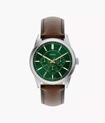 Fossil Pearson Multifunction Brown Leather Watch